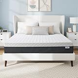 Gelsea Queen Size Memory Foam Mattress 12 Inch,Green Tea Gel,Medium Plush