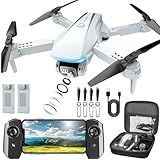 Oddire Drone with Camera - Drones for Adults with 2 Batteries, Carrying Case, 1080P HD Foldable Drone with Stable Hover, Trajectory Flight, Gravity Control, One Key Take Off/Land, 3D Flip, Toys