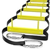 Fire Escape Ladder 3 Story | Rope Ladder Fire Escape for Homes 3rd Floor | Portable, Foldable & Compact | Emergency Ladder Suitable for Balcony & Windows | Survival Tool in Case of Fire Brake
