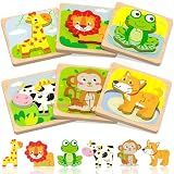 Benresive Wooden Toddler Puzzles, Montessori Toddler Toys for 1 2 Year Old