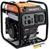 Oxseryn 4000W Inverter Generator, Open Frame Generator Gas Powered, Portable Outdoor Power Equipment, Emergency Home Backup, RV Ready 30A Outlet, Low Noise