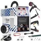 Reboot 7-in-1 MIG Welder Plasma Cutter Combo 130A Welding Machine Gas MIG/Flux Core/Aluminum Welder/Plasma Cut/Stick/LIFT TIG 120V/240V Dual Voltage Multiprocess Welder with Spool Gun