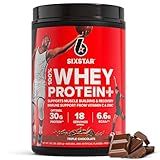 Six Star Whey Protein Powder Whey Protein Plus | Whey Protein Isolate & Peptides | Lean Protein Powder for Muscle Gain | Muscle Builder for Men & Women | Triple Chocolate, 1.82 lbs (826 g)