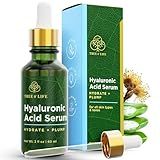 Tree of Life Hyaluronic Acid Serum For Face - Deep Hydration for Dry, Dehydrated, & Sensitive Skin - Dermatologist Tested - Moisturizing Treatment for Smooth Skin, 2 Fl Oz
