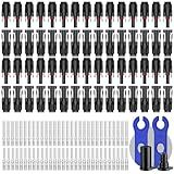 30 Pairs Solar Connector (10AWG), 60Pcs Solar Panel Cable Connectors Adapter Male/Female IP68 1000V 30A 10AWG 12AWG 14AWG Waterproof Dustproof Connector with 2 Spanners (30 Pairs Solar Connectors)