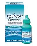 Refresh Contacts Contact Lens Comfort Drops Artificial Tears Contact Lens Rewetter, 0.4 fl oz (12 mL)