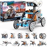 Sillbird STEM 12-in-1 Education Solar Robot Toys for Boys Ages 8-13, DIY Building Science Experiment Kit Birthday Gifts for Kids 8 9 10 11 12 13 Years Old, Solar Powered by The Sun