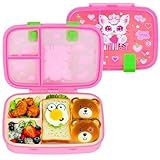 YOYTOO Cute Cartoon Bento Lunch Box for Kids, 800ml/27oz BPA-Free Leak-Proof Food Containers with 3 Compartments, Dishwasher Safe, Back to School Students Lunches Size for Ages 3-7