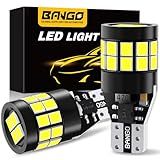 BANGO 912 921 LED Bulb for Backup Reverse Light, 6000K White Non-polarity CANBUS Error Free Super Bright T15 906 922 W16W LED Replacement Bulbs for Back Up Daytime Running Lights, Pack of 2