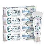Sensodyne Pronamel Gentle Teeth Whitening Enamel Toothpaste for Sensitive Teeth, to Reharden and Strengthen Enamel, Amazon Exclusive, Fresh Mint - 4 Ounces (Pack of 4)