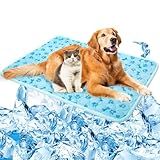 SHEJIZE Dog Cooling Mat Self-Cooling Mat for Dogs and Cats Non-Slip Pet Cool Pad Dog Sleeping Pad Summer Blanket for Pets Foldable Washable for Kennel, Travel, Bed, Cars, Indoor and Outdoor Use