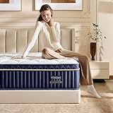Twin Mattress, 10 Inch Twin Size Hybrid Mattress in a Box, Medium Firm Memory Foam mattress, with Individual Pocket Springs, Upgrade Zoned Support, Motion Isolation&Pressure Relief, CertiPUR-US