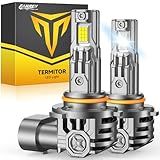 FAHREN Upgraded 9012/Hir2 LED Bulbs, 90,000LM 1500% Ultra-Bright, 1:1 Mini Size 9012 Halogen Replacement, 6500K Cool White, 80000HRS+ Lifespan, Quick Install No Adapter Needed, Pack of 2