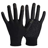 Rakizbe Gaming Gloves for Touchscreen, High-Sensitive Anti-Sweat Breathable Seamless Game Gloves for PUBG Mobile/Knives Out/Rules of Survival