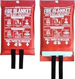 Fire Blanket for Home and Kitchen,40" x 40",2 Pack,Emergency Fire Blanket