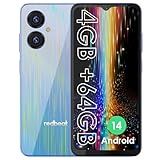 Unlocked Android 14 Smartphone D5 Gaming Phones 8-core 1.6GHz Processor 6.52 Inch IPS, 5000mAh, 4GB RAM 64GB ROM Expandable 1TB, 13MP + 5MP Camera, Dual 4G SIM Slots, GPS, Type-C, WiFi5, Bluetooth 5.0