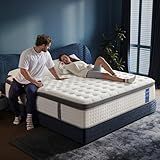 Queen Size Mattress,12 Inch Queen Mattress in a Box,Superior Hybrid Mattress with Gel Memory Foam or Back & Lumbar Support ,100 Night Trial,Soft,Pressure Relief,Zoned Support spring, Medium Firm