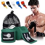 BOXERPOINT 180" Ringside Boxing Wraps for Men & Women - Professional, Breathable Hand Wraps for Boxing, Muay Thai, Kickboxing, MMA Gear