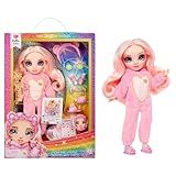 Rainbow High Jr High PJ Party - Bella, Pink 9" Posable Fashion Doll with Soft Onesie, Slippers, Fun Play Accessories, Great Toy Gift for Girls Kids Ages 4-12 Years