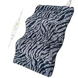 Pasonio Full Weighted Heating Pad for Back, Neck, and Shoulder Pain Relief with Auto Shut Off, Extra Large 12 x 24, Grey Blue-PLH02