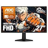AOC 27" Gaming Monitor FHD 260Hz Overclocked NVIDIA G-SYNC Compati. 27G51Z