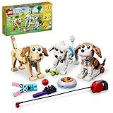 LEGO Creator 3 in 1 Adorable Dogs Building Toy Set, Gift for Dog Lovers, Featuring Dachshund, Beagle, Pug, Poodle, Husky, and Labrador Figures for Kids 7 and Up, 31137