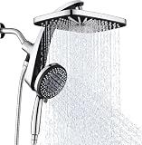 Rain Shower Head with Handheld Showerhead, Chrome 1.8GPM 460311