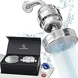 AquaHomeGroup Filtered Shower Head, 20+3 Stage, Reduces Chlorine, Chrome