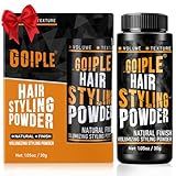 Hair Styling Natural Look Volumizing & Texturizing Hair Powder with Flexible Hold - 1.05oz Easy to Apply Texture Powder for Men, No Oil/Greasy/Residue