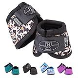 Harrison Howard Horse Bell Boots Overreach Bell Boots No-Turn Bell Boots for Horse - Sturdy Protective Hoof Boot