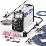 ANDELI TIG Welder MOS Tube Multifunctional Cold Welding Machine with Hot/Cold/TIG Pulse Cold TIG Welding Machine (110/220V) TIG-250MPL