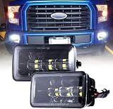 BICYACO Upgrade LED Fog Lights for 2015-2020 Ford F150, 2017-2022 F250 F350 F450 F550 Super Duty, 4 Inch LED Fog Light Assembly Kit,36W Waterproof Bumper Lamps Set-1 Pair