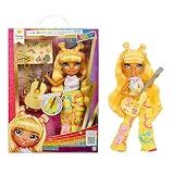 Rainbow High Jr High Rock Band - Sunny, Yellow 9” Fashion Doll with Guitar, Customize with Stickers, Posable, Great Toy Gift for Kids Ages 4+