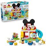 LEGO DUPLO Disney Mickey Mouse Clubhouse with Minnie & Pluto Building Toy - Fine Motor Skill Toy for Toddlers, Ages 2+ - Mickey Mouse Toy for Boys & Girls - Birthday Gift for Kids - 10465