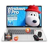 HP 17 inch laptops, AMD Ryzen 5 7430U(Beats i7-1165G7), 20GB RAM 512GB NVMe SSD Windows 11 Pro, 17.3" FHD IPS, Copilot AI, Numeric Keyboard, Type-c, Patented KB Kit