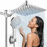 Jafeton 10 Inch High Pressure Rain Shower Head with Handheld Combo