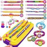 DDAI Arts and Crafts for Kids Age 8-12 Friendship Bracelet Making Kit for Girls - Best Birthday Gifts Ideas for Girl 7 9 10 11 Year Old - Popular Bracelets String Maker Toys Set