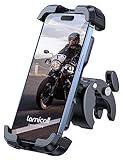 Lamicall Motorcycle Phone Mount, Bike Phone Holder - [Metal Lock] Upgrade Quick Install Handlebar Clip for Bicycle Scooter, Cell Phone Clamp for iPhone 16 15 14 Pro Max, Galaxy, 4.7-6.8" Phones