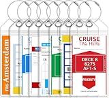 FUNMCAN Cruise Luggage Tag Holders for Carnival, NCL Cruise Ship Essentials