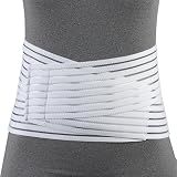 OTC Lumbosacral Support, 7-inch Lower Back, Lightweight Compression, Elastic, White, X-Large