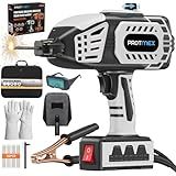 Portable Welding Machine - 110V Portable Welder Handheld IGBT Inverter with 5 Adjustable Currents, 20PCS Rods, ARC Welder Gun Fits 3/32"-1/8" Welding Rods for Home Projects, DIY, Repair