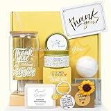 LUICONMO Thank You Gifts for Women, Appreciation Gifts, Thank You Gift Baskets for Women Best Friend Coworkers Teachers Employees with Thank You Cards Thank You for Being Awesome Cup