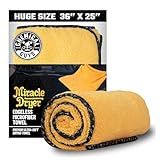 Chemical Guys Large Microfiber Drying Towel for Cars Trucks SUVs RVs and Motorcycles, Large 36 x 25 Inch Yellow Absorbent Exterior Drying Towel