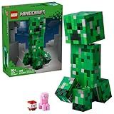 LEGO Minecraft The Creeper Kids Building Toy - Minecraft Toy for Boys & Girls, Ages 10+ - Room Decor for Gamers -W/ 1st Version Minifigure - Gift for Christmas - 21276