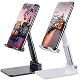 Meetuo 2 Pcs Cell Phone Stand for Desk Adjustable Desktop Phone Holder