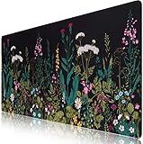 iCasso Desk Mat, Big Desk Pad, XXL Extended Gaming Mouse Pad, Large Mouse Pad for Desk Protector, Rubber Base Mousepad with Stitched Edges, Keyboard Mouse Mat for Work, Game, Office, Home - Weeds