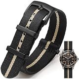 Nizonlaie Military Ballistic Nylon Watch Band Heavy Buckle 18mm 20mm 22mm 24mm Thick G10 Premium Nylon Watch Bands Smart Watch Replacement Band Strap for Men Women