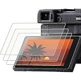 PCTC 3 Packs Screen Protector Accessories for Sony A6400/A6100/A6000, 9H