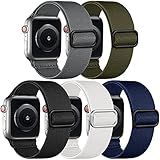 Adorve Stretchy Band Compatible with Apple Watch Band Ultra 2 49mm 46mm 45mm 44mm 42mm 38mm 40mm 41mm Men Women, Soft Nylon Elastic Braided Strap for iWatch Bands Series 10/SE/9/8/7/6/5/4/3/2/1
