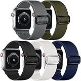 Adorve Stretchy Solo Loop Compatible with Apple Watch Bands for Men Women